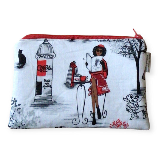La Femme Flat zipper pouch