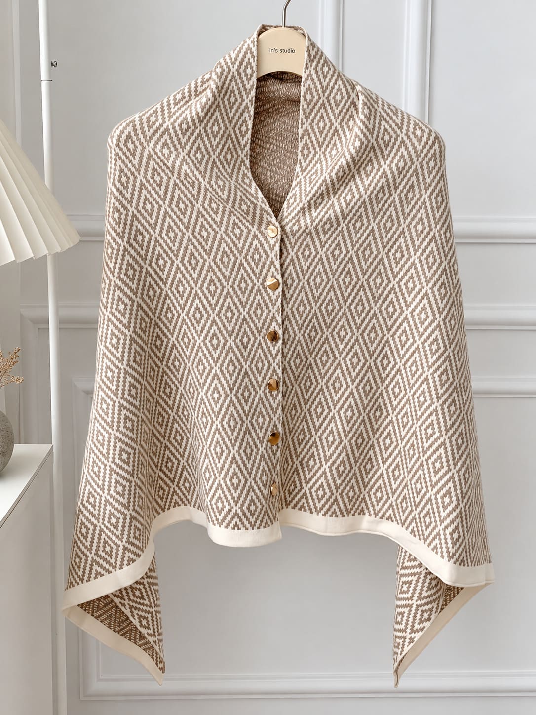 Poncho Button Sweater