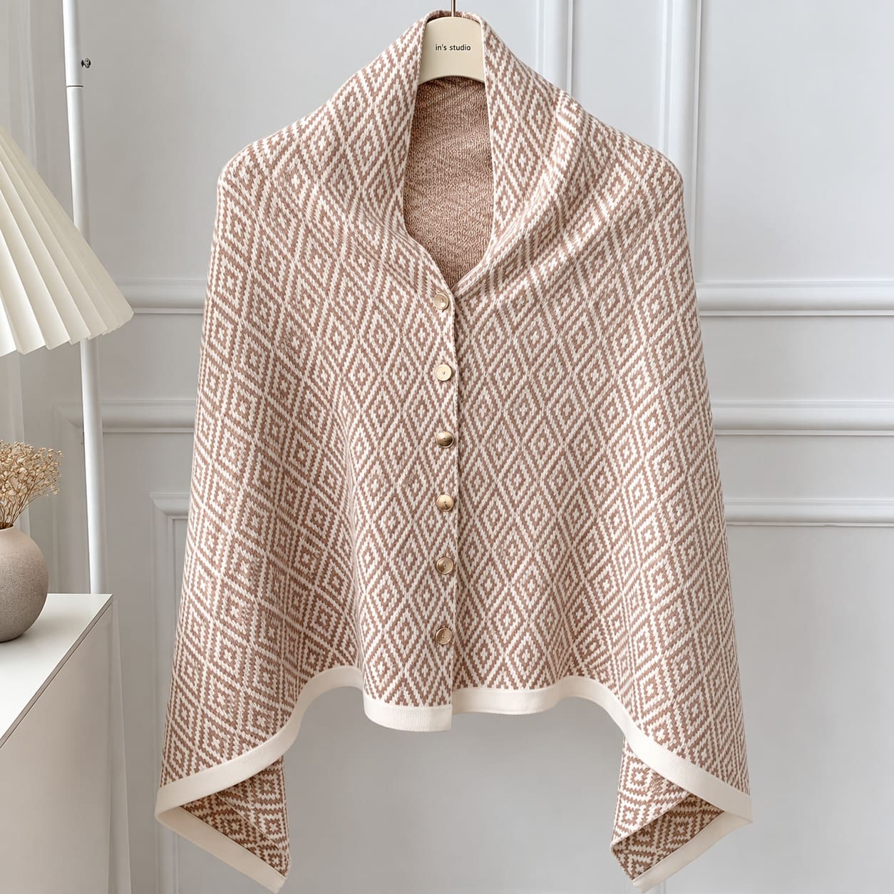 Poncho Button Sweater