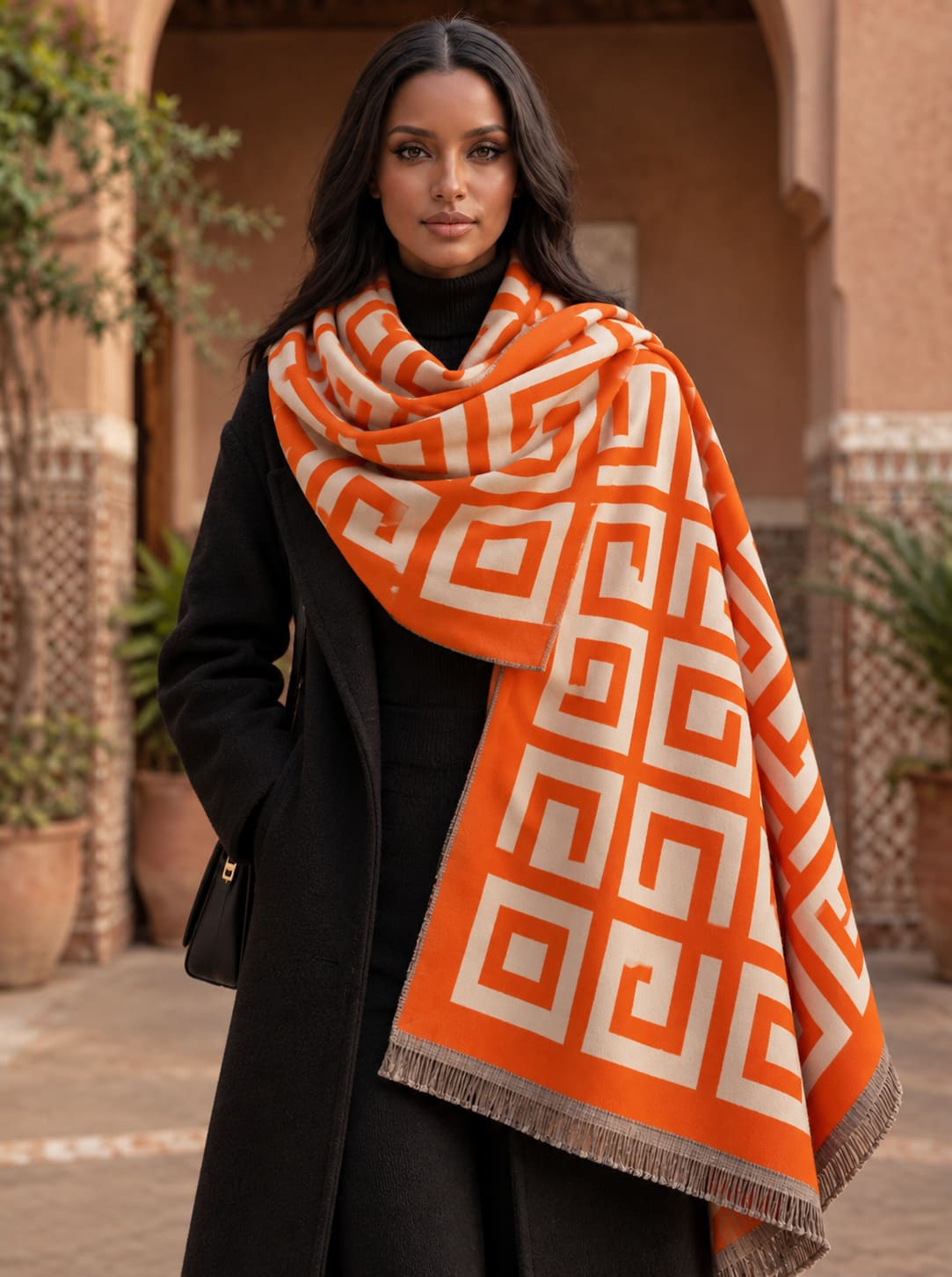 Geometric Pattern Scarf