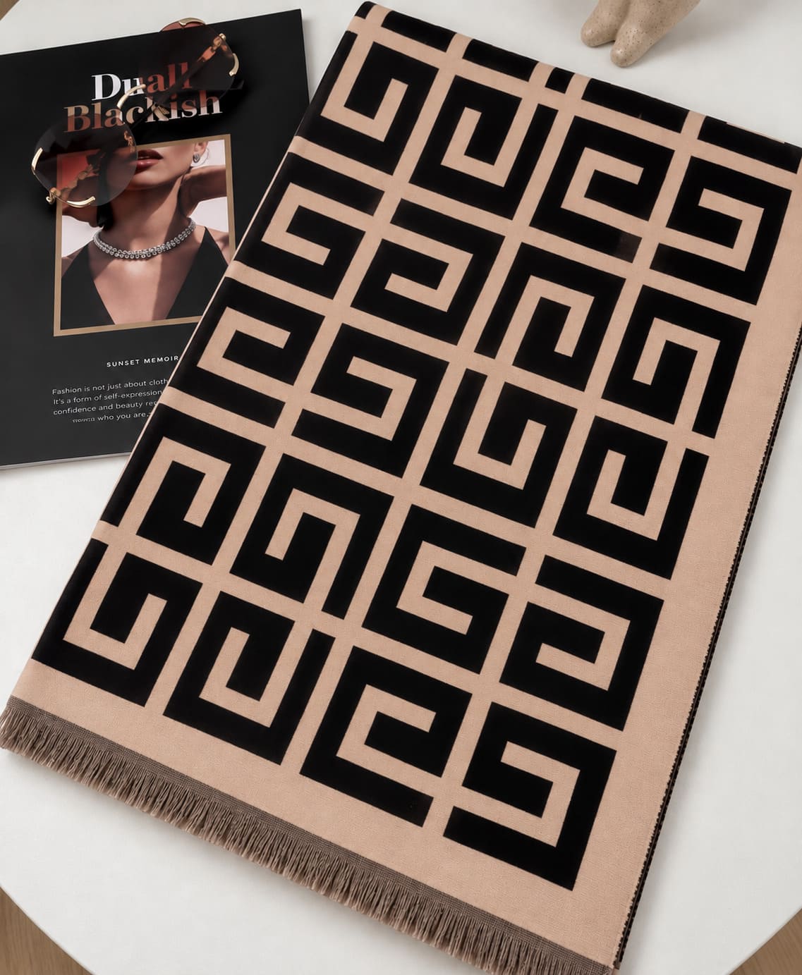 Geometric Pattern Scarf