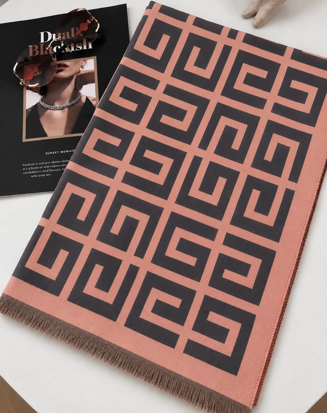 Geometric Pattern Scarf