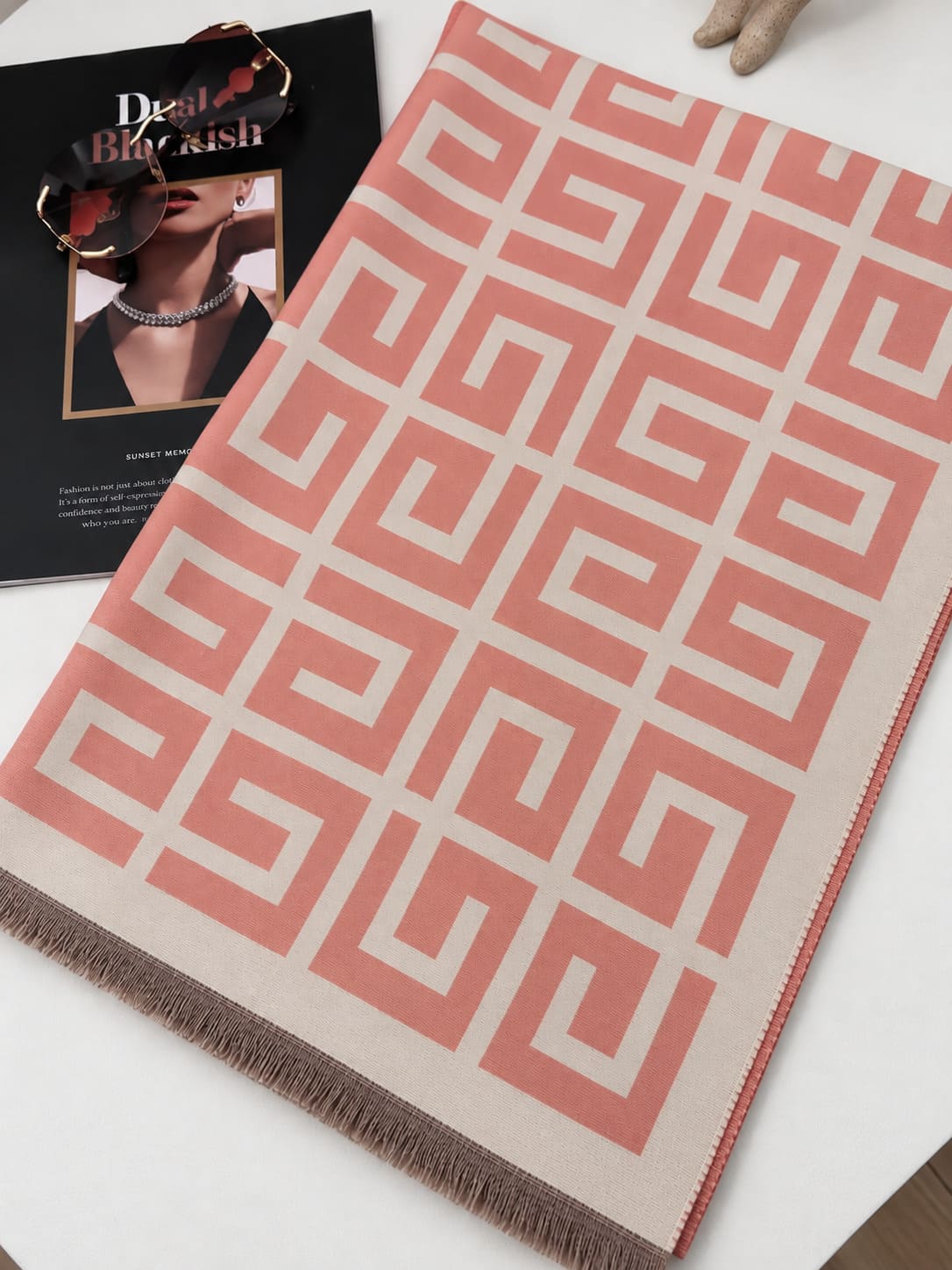 Geometric Pattern Scarf
