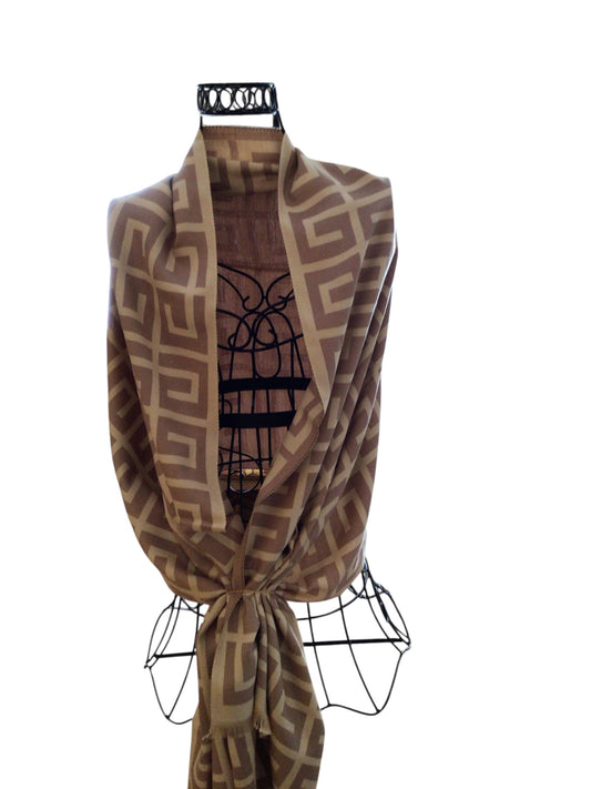 Taupe Shawls/Wrap